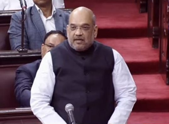 amit shah delivers his first speech in parliament