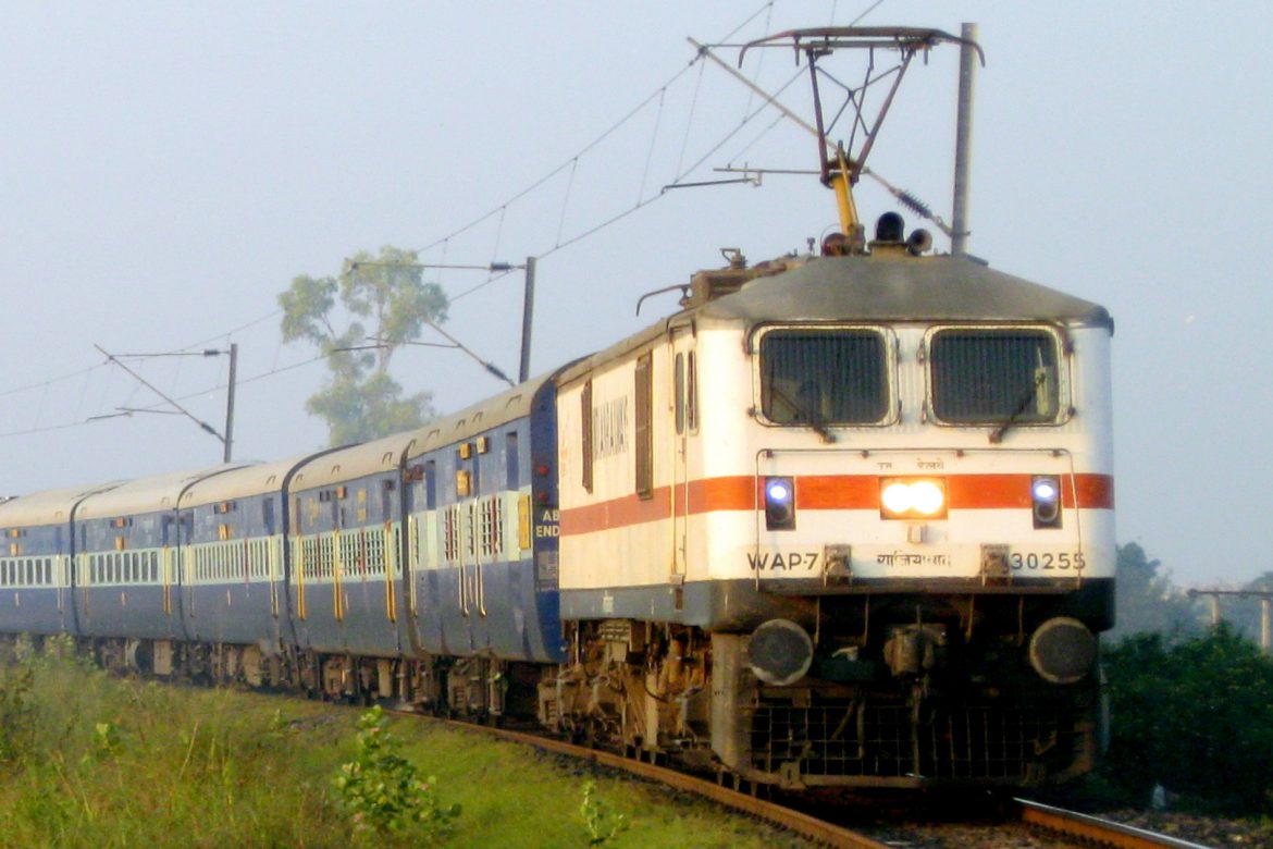 high tension wire on rail track