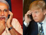 trump and pm modi talk over the phone