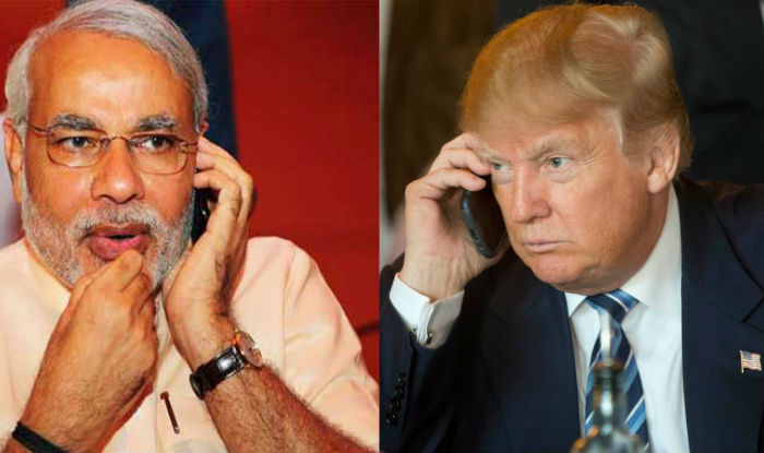 trump and pm modi talk over the phone